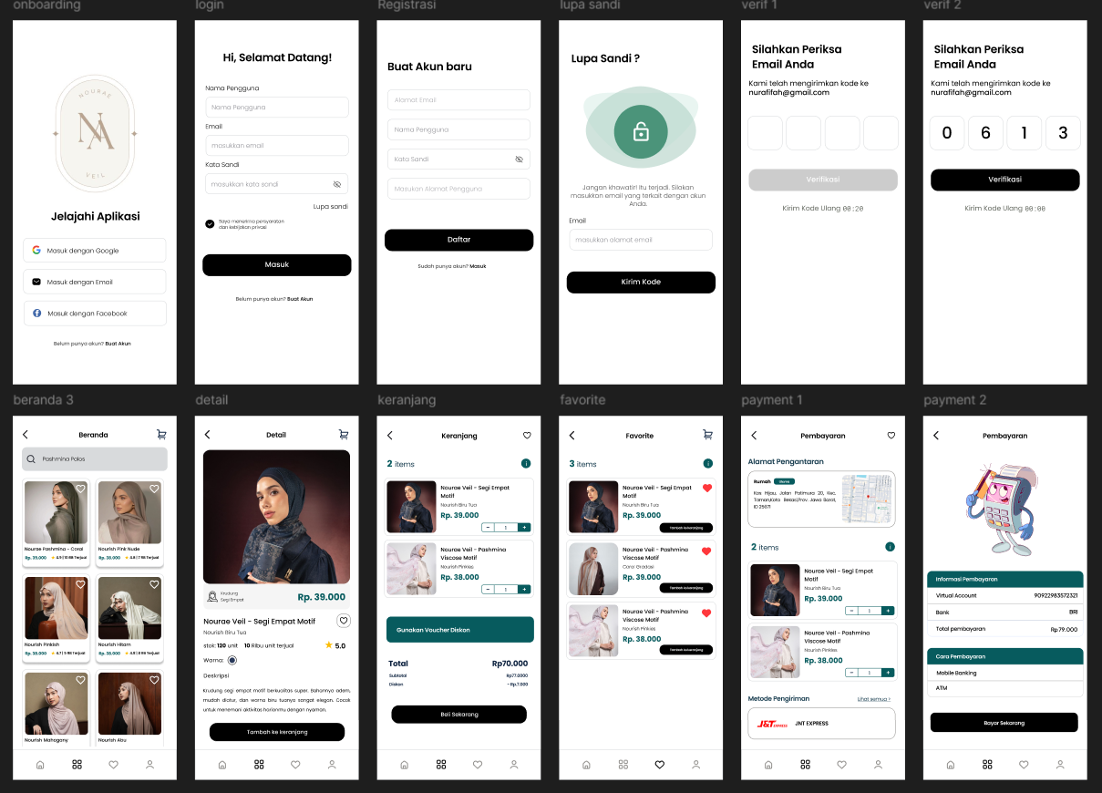 Muslimah Hijab Marketplace App Design